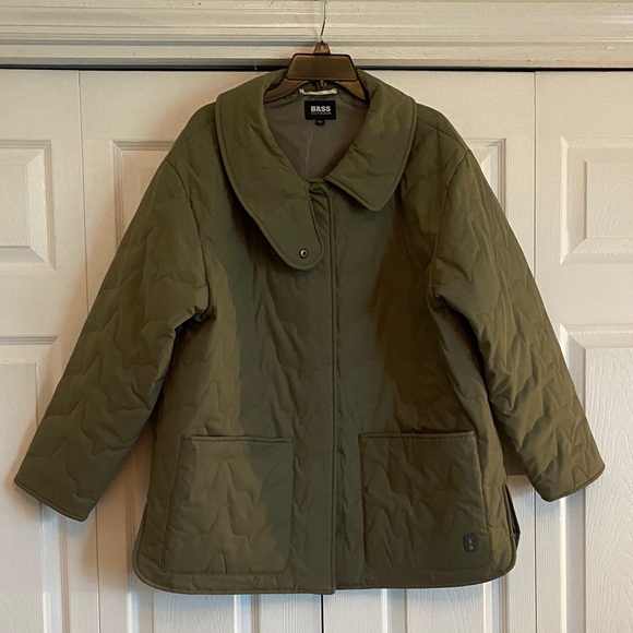 Bass Jackets & Blazers - Bass Women's Olive Puffer Coat